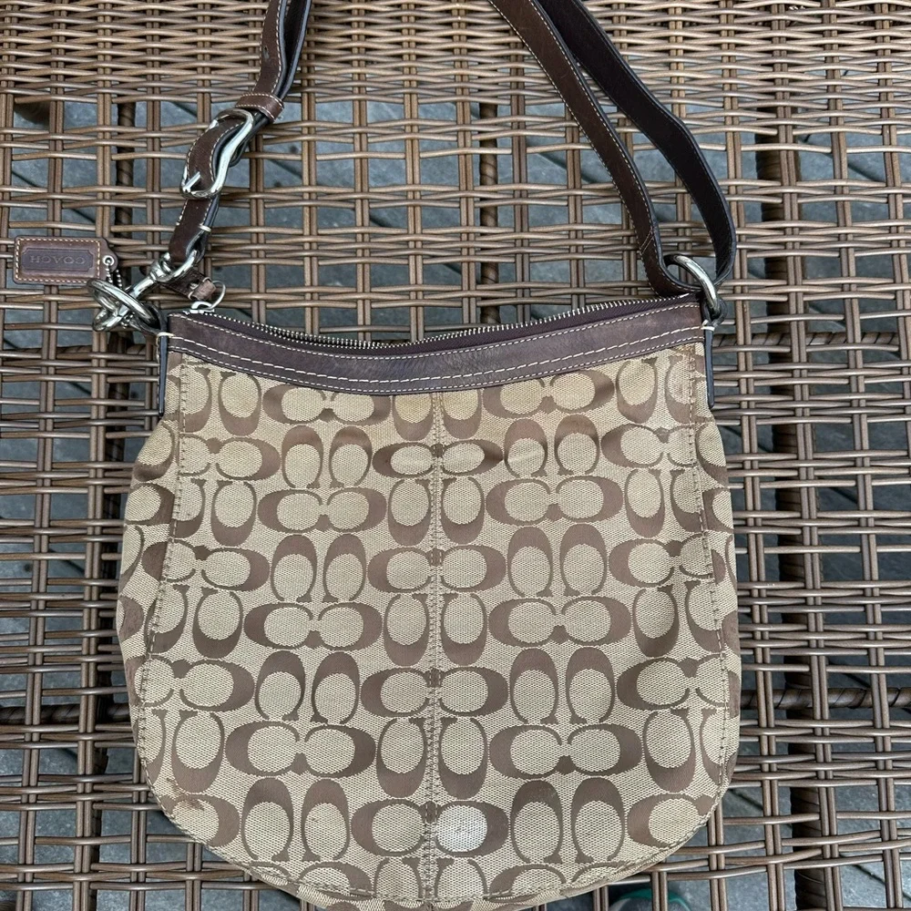 COACH CHELSEA brown Signature shoulder tote bag - Picture 4 of 9